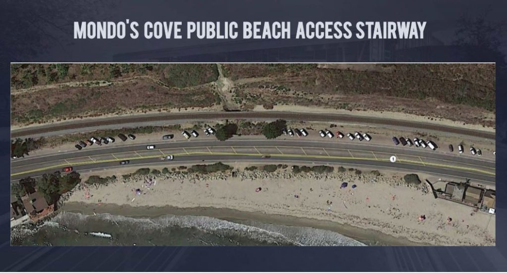 Mondo’s Cove beach stairway project art rendering