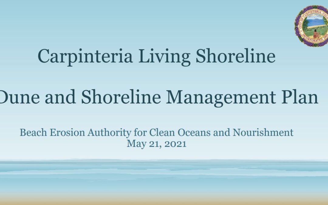 Availability of BEACON Survey on Regional Sediment Management and Coastal Adaptation